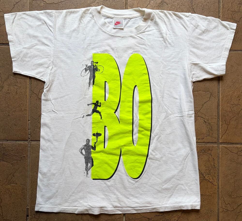 Vintage 90s Nike Bo Jackson “BO” You Do Go Neon Graphic T-Shirt USA S